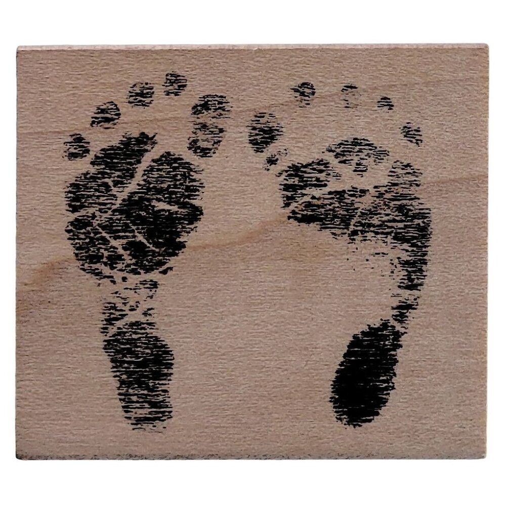 Baby Feet Rubber Stamp By All Night Media